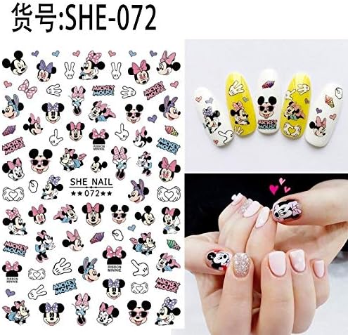 Xmsm 爪ステッカーアート漫画ネイルアートの装飾用デカール箔2枚漫画接着