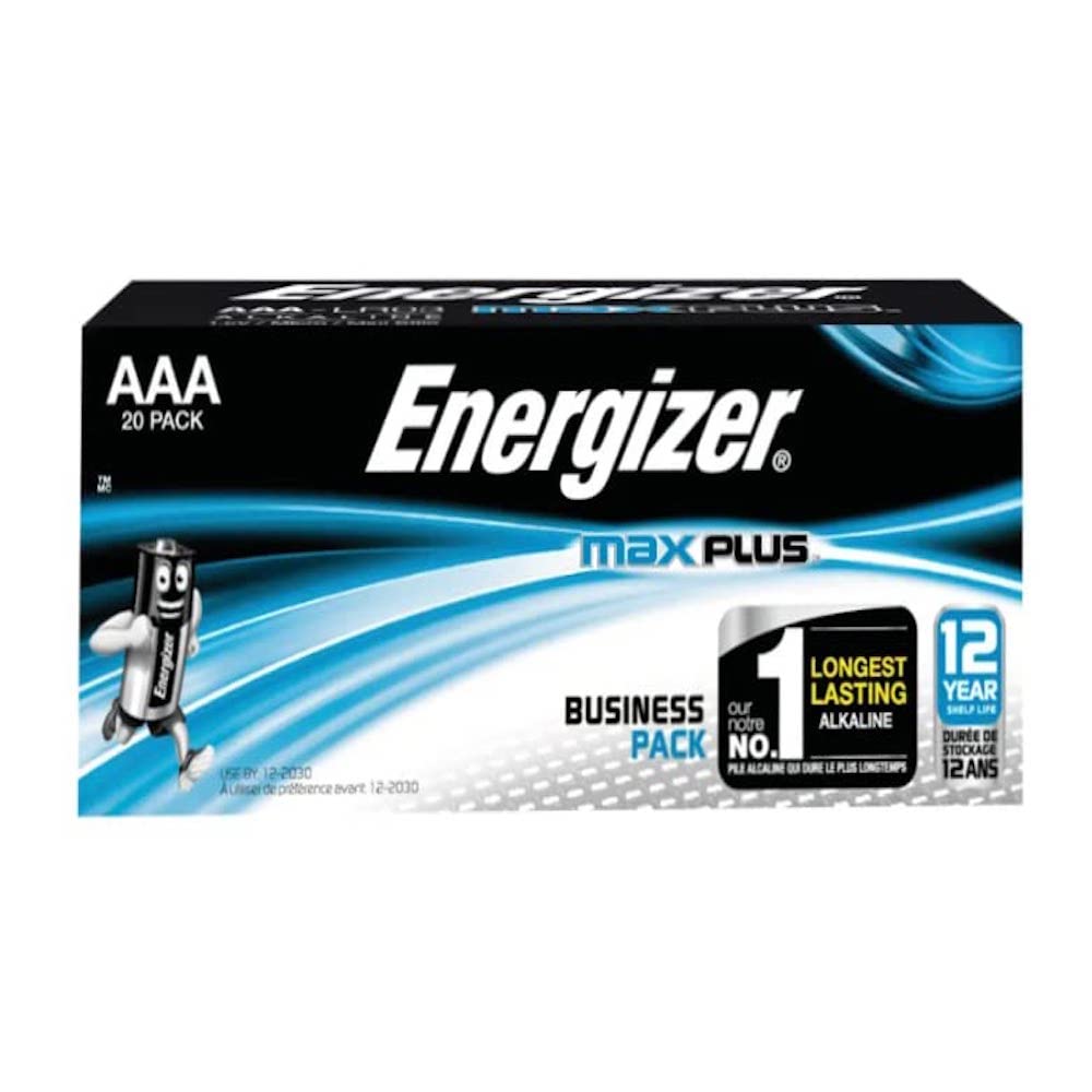 Energizer Max Plus AAA Batteries (Pack of 20) E301322900