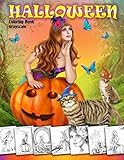 Halloween Coloring Book. Grayscale: Coloring Book for Adults by Alena Lazareva