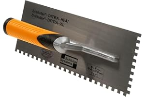 Schluter Ditra Heat/XL Square-Notch Trowel - Ideal for Installing Ditra-Heat and Ditra-XL - 1/4-Inch X 1/4-Inch, 1-Pack - TRL-DHXL