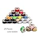 HAITRAL 25 Pcs Sewing Thread Bobbins with Bobbin Case - Sewing Thread Kit for Multiple Sewing Machine Standard Size and Assorted Colors (HT-BSK06S)