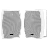 Dayton Audio IO655W 6-1/2" 2-Way Indoor/Outdoor Speaker Pair White