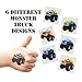 Monster Truck Tattoos - 144 Pack Of Temporary Tattoos of Monster Trucks - Great For Boys Birthday Party Favors, Classrooms, Favor & Goodie Bags, Other Party Supplies - Safe, Non-Toxic, Easy To Remove