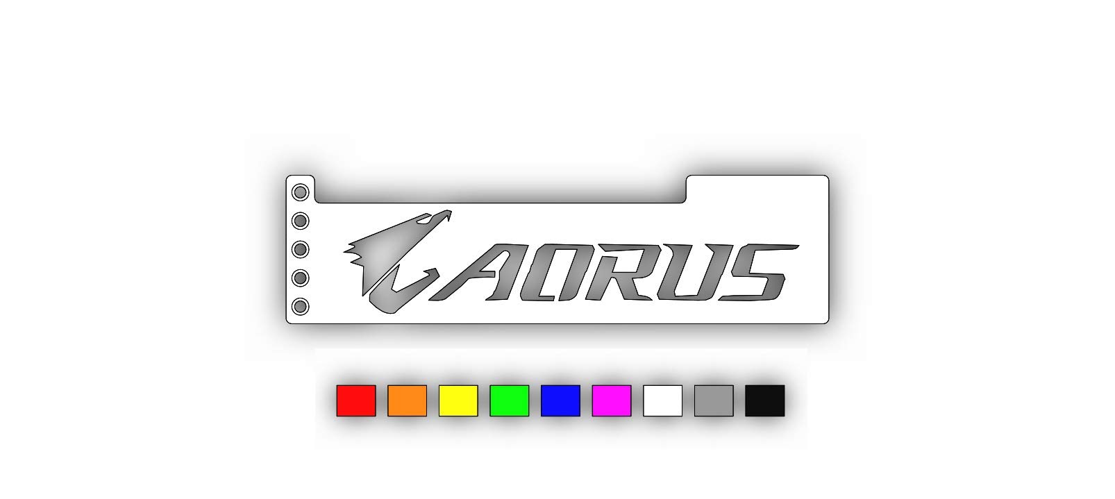 3DNoble AORUS GPU Graphics Video Card Anti Sag Support Bracket Brace Holder. Single & Dual Slot GPU GTX AMD (WHITE)
