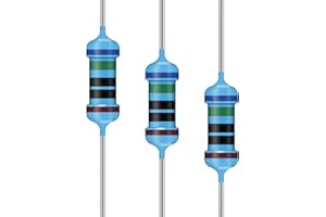 100 Pcs 2 ohm Resistors YIWANSON 0.25 W Metal Film Resistor, Tolerance ±1% 1/4w Metal Film Fixed Resistor for Repair Electronic Systems, Repair Cars, Audio Components, Arduino Projects (2R)