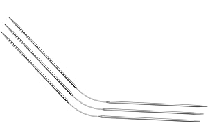 uxcell 3Pcs Size US 2 (2.75mm) Double-Pointed Flexible Knitting Needles 9 Inch(23cm) Stainless Steel Needle for Handmade Proj