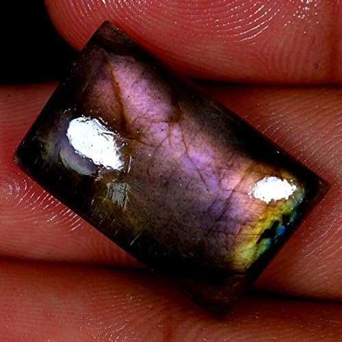 Qualitygems 17.00Cts 100% Natural Multi Purple Power Labradorite OCTOGON CABOCHON Gemstones