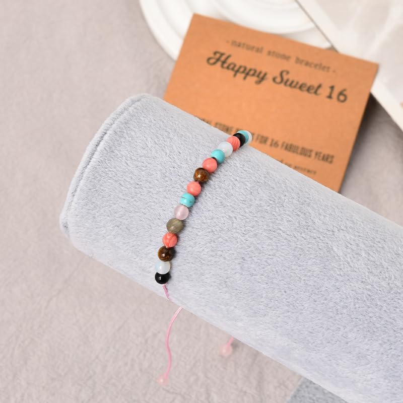 Sweet 16 Beaded Bracelet Gifts for Girls 16th Birthday Gifts for Daughter Granddaughter Gifts for 16 Year Old Girl Birthday Gift Ideas Best Friend Bday Gift for Women Sweet Sixteen Party Favors