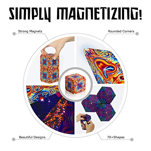 SHASHIBO-The-Shape-Shifting-Box-36-Rare-Earth-Magnets-STEMSTEAM-Fidget-Geometric-3D-Magnetic-Transforming-Magnetic-Box-Magic-Cube-Spaced-Out
