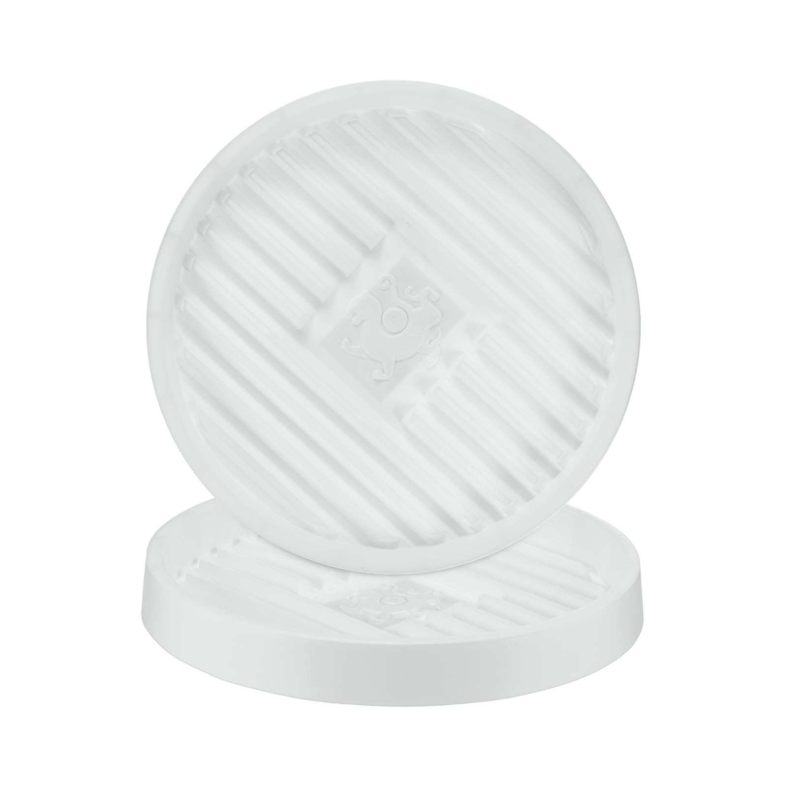 M METERXITY 2-Pack Plant Saucer, 10.2 Inch 26cm Flower Pot Saucers, Thicker Anti-Rot Root Plastic Plant Saucer for Indoor/Outdoor Potted Plant/Plant Water Catcher Tray [White]