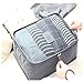 6 Set Packing Cubes,Travel Luggage Organizer-3 Travel Cubes + 3 Pouches (New Grey)