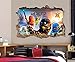 LEGO NINJAGO Smashed Wall 3D Decal Removable Graphic Wall Sticker Mural H153, Huge