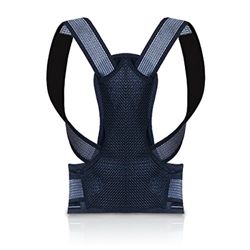 Slimerence Posture Corrector, Scoliosis Humpback Correction Belt, Adjustable Comfort Invisible Belt, Back Humpback Kyphosis, for Man Woman Adult Students Children Black S(12-29")