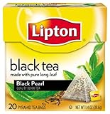 Lipton Bags Black Tea Pyramids, Black Pearl 20 ct