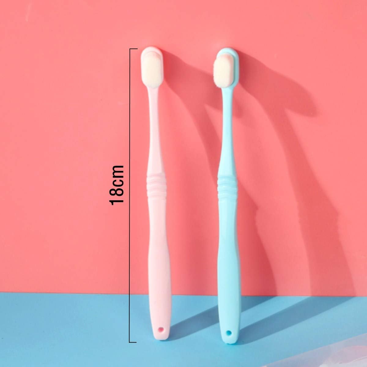 4 Pieces Soft Micro Nano Manual Toothbrushes Extra Soft Toothbrushes