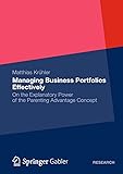 Managing Business Portfolios Effectively: On the