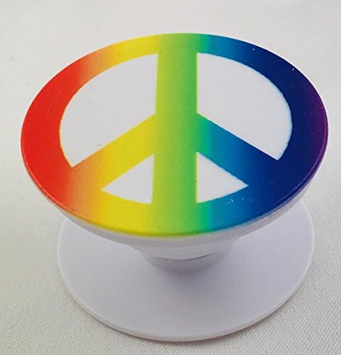 Gel-Skin Multi-Function Holder and Mount, Expanding Stand Pop Grip Mount Socket For Smartphones (Peace)