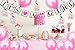 ARTIT Baby Shower Girl Pink Decoration Set - All-In-1 Perfect Party Bundle With The Hottest Favors - Banner, Balloons, “Mommy To Be” Sash, Elephant Swirls Large Acrylic Pacifiers (37 pcs)