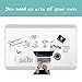 Rabbitgoo Whiteboard Sticker Large Wall Whiteboard with 1 Whiteboard Pen, Self-Adhesive Dry Erase Wall Decal, Peel & Stick Vinyl Whiteboard Contact Paper for Home Office Classroom, 17.7 x 78.7 inches