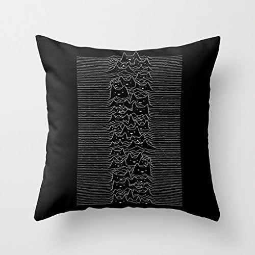 18 x 18 Furr Division Cats Canvas Pillow Covers Cushion Covers for Sofa Pillo...