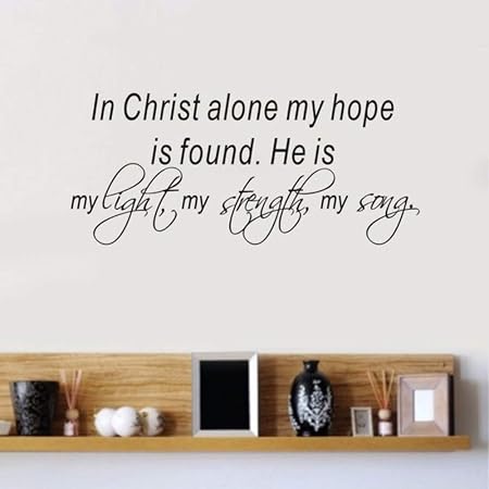Lovelyhomewj Vers De La Bible Sticker Citation En Christ Seul Mon