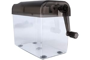 OSOPOLA Mini Manual Shredder - Blue Office Portable Hand Paper Cutter for Paper/Notes/Bills/Portrait/Photos Fits A6 Size or Folded to A6 Size Capacity 1.5L Straight Cut