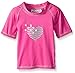 Kanu Surf Girls UPF 50+ Sun Protective Rashguard Swim Shirt, Alexa Pink, Medium (10)