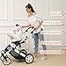 Baby Car Seat Covers - Stroller Canopy Breastfeeding Covers, Multi-use Carseat Canopy, for Boys and Girls Shower Gift (Print Flower)