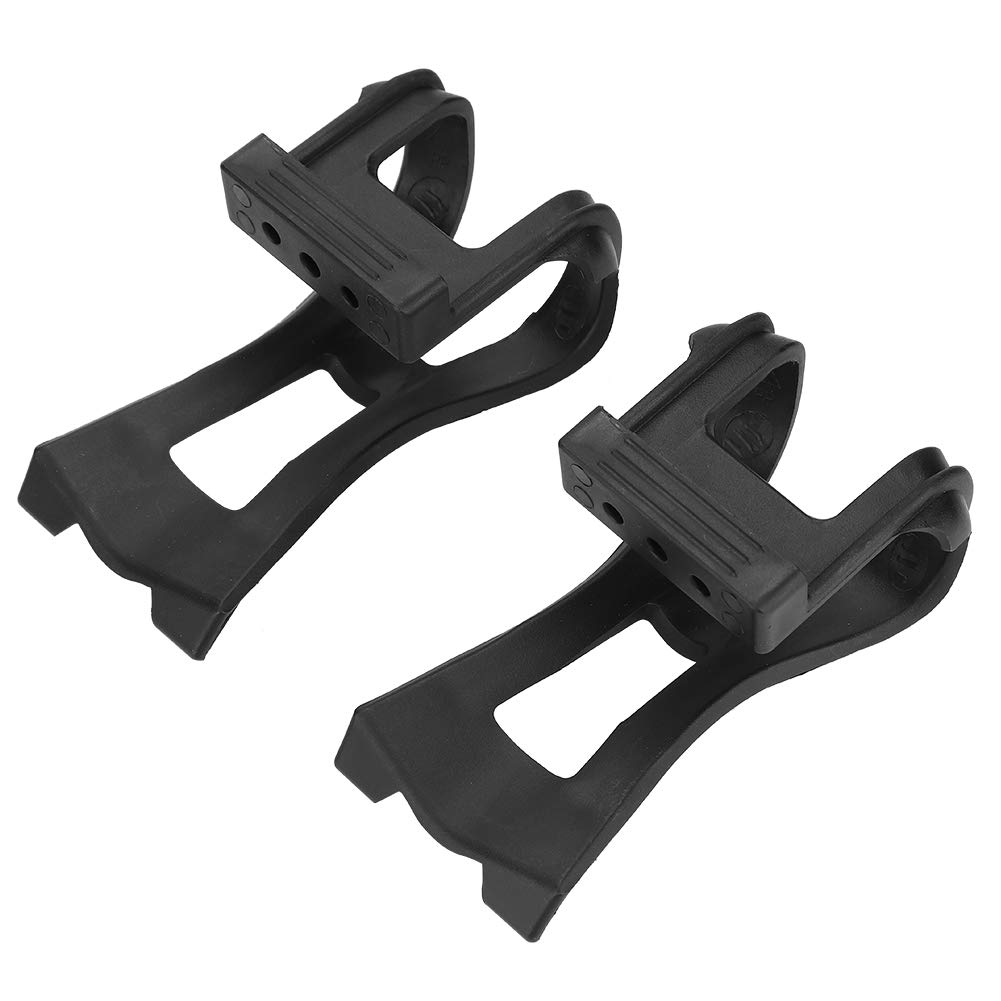 Keenso Bike Pedal Straps, Plastic Adjustable Bike Pedals Straps Anti-slip Bicycle Toe Clip Belt Cycling Accessorybike toe clips bike clip cages