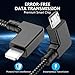 Ortikar Compatible 1FT 90 Degree Micro USB to iphone ipad OTG Data Cable Right Angle Phone Tablet Connector Cord DJI Spark, Mavic Pro, Platinum, Air, 2 Pro, Zoom Remote Controller Accessories (1 Pack)