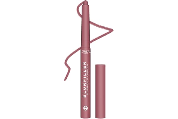 L'Oréal Paris Blurfiller Blurring Lip Contour, Lip Liner Pen, Pigmented, No Blending, Natural Soft-focus Blurred Effect