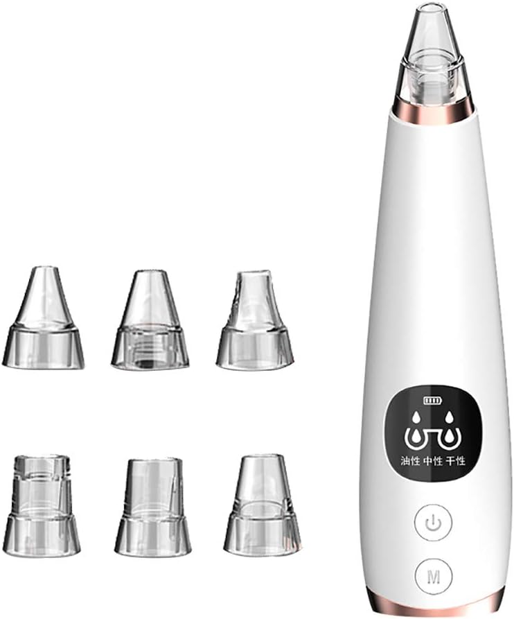 HUOXU Blackhead Remover Vacuum Suction Facial Pore Cleaner Electric Acne Extractor Black Heads Extraction