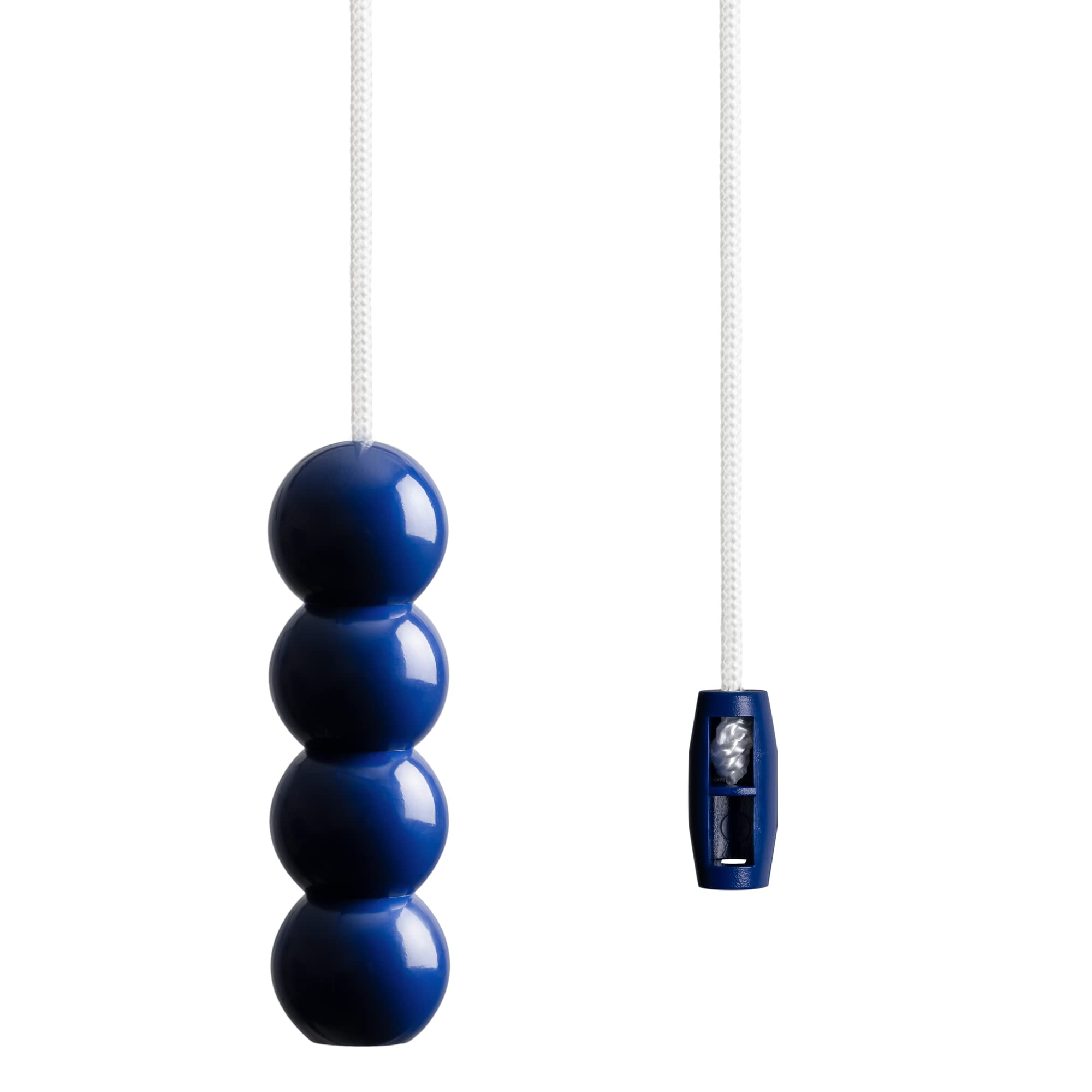 sleeklight Light Pull Cord and Handle. Choice of Navy Blue Handle Type with Ice White Cord. (Bead)