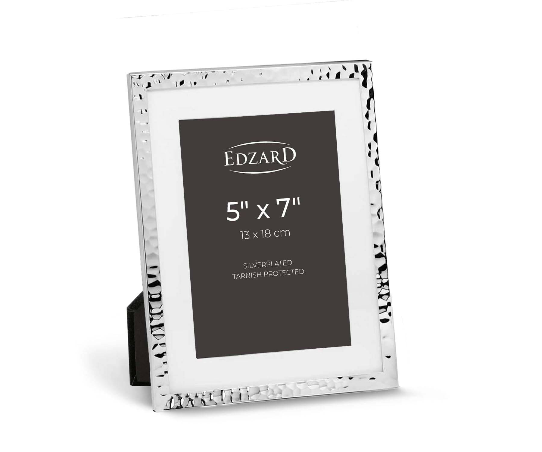Edzard Photo Frame Fano, 5x7 inch (13x18 cm), Silver Plated Picture Frame, Tarnish Protected