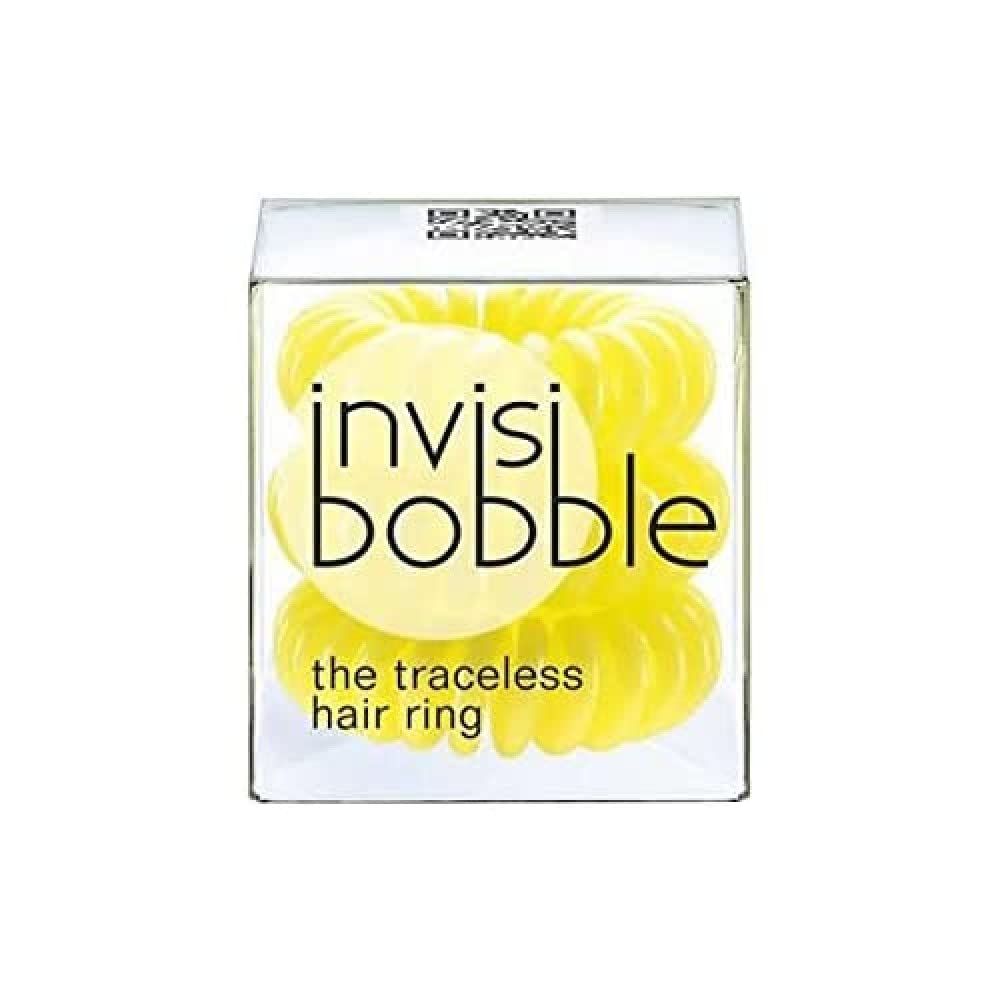 Invisibobble Traceless Hair Ring and Bracelet, Submarine Yellow Suitable for All Hair Types