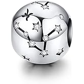 Constellation Charm 925 Sterling Silver Birthstone Bead for Pandora Charms Bracelet-Gift for Anniversary Birthday Christmas Day