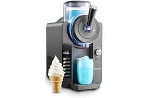 ABUKE Frozen Drink Machine - Digital Slushie Maker with Multiple Modes, Ice Cream, Milkshake & Smoothie, 68oz Capacity, Self-Cleaning, Gray
