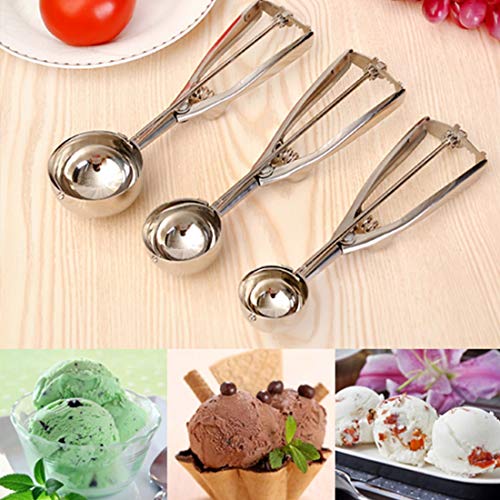 Ice Cream Scoops & Stacks - 4 5 6cm Stainless Steel Spoon Ice Cream Mashed Potatoes Watermelon Jelly Yogurt Cookies Spring - Steel Scoop Aluminum Ice Tool Ice Ice Spoon Yogurt Maker Meme Ice