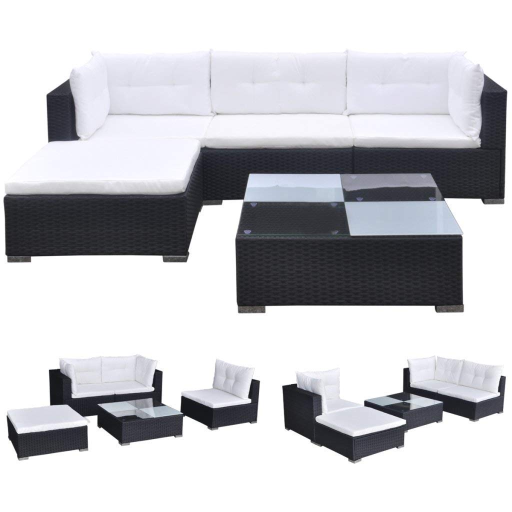 WT Trade Premium Poly Rattan Gartenmöbel-Set 14-TLG ...