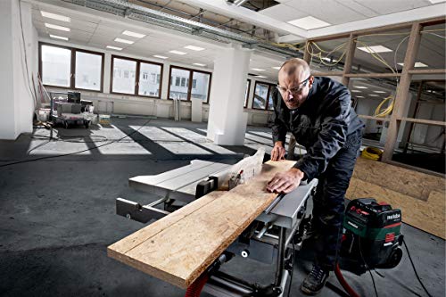 Metabo Tischkreissäge TS 254 M Set (mit Untergestell, 1500 W, Sägeblatt 254x30 mm, Säge klappbar, Tischverlängerung… – Bild 7