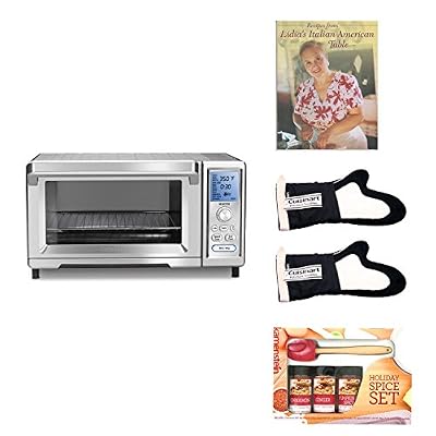 Cuisinart TOB260 Dual Cook Convection Toaster Oven with Kamenstein Mini Spatula Spice Set and Deluxe Accessory Kit