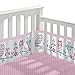 BreathableBaby 3 Piece Classic Crib Bedding Set, Pink Owl Fun