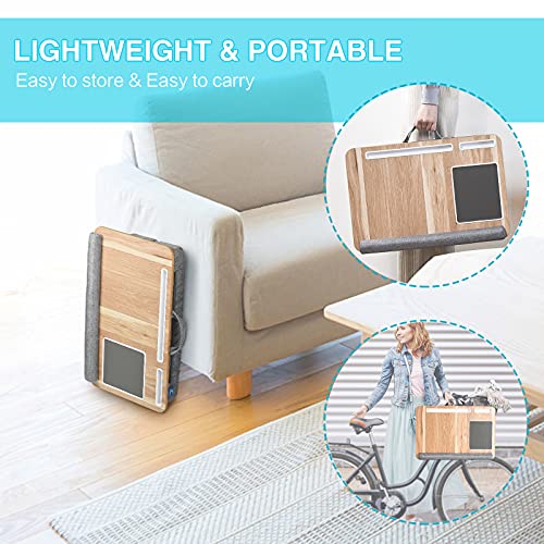 Laptop Lap Desk 17 inch (Wood, 21.6 x 14.4 inches) Pricepulse