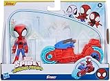Spidey and His Amazing Friends Spidey Action Figure with Motorcycle Toy view 2