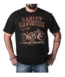 Harley-Davidson Men's Distressed Classic Dealer Short Sleeve T-Shirt, Black