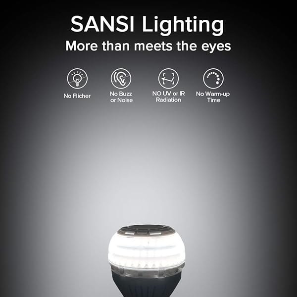 Bombillas LED SANSI 22W equivalentes a 200W bombilla de luz blanca de luz diurna 5000K bombilla de tornillo Edison E27 sper brillante de 3000lm paquete de 2