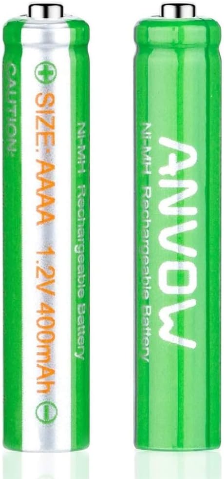 AAAA Batteries, ANVOW Rechargeable AAAA Batteries for Surface Pen, Rechargeable AAAA Battery for Active Stylus, Ni-MH 1.2V 400mAh with Storage Box, 2 Counts: Home Audio & Theater