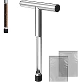 12in Soil Probe Soil Sample Ergonomic T-Style Stainless Steel | Soil Probe Rod Soil Sample Tool for Lawn &amp; Garden, Plant Care, Farm Supplies