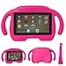 Fire 7 2015 Case,Fire 7 Case 2017,SNOW WI Kids Case Shockproof Light Weight Drop Protection Children EVA Case Cover for Amazon Fire 7 Tablet (5th Generation 2015 / 7th Generation 2017) (Smile Pink)