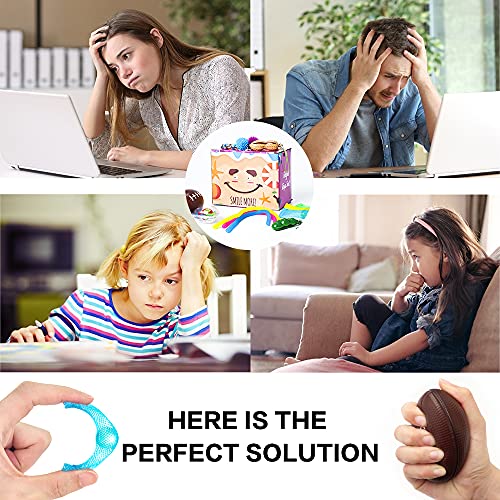 Sensory Fidget Toys Set, 17 Pcs Stress Relief and Anti-Anxiety Tools Bundle for Children/ Adults/ Autism, Toy Box Sensory Pack with Bubble Fidget Toy, Pop Fidget Toys for Birthday/Classroom Reward